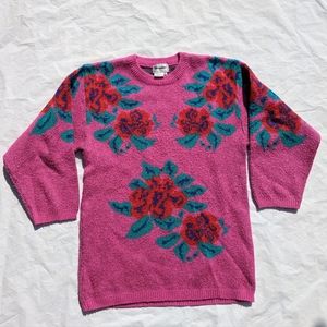 Magnolia Pink Floral Sweater